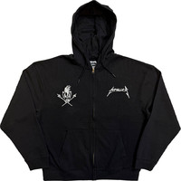 Metallica : Worn pushead flaming skull