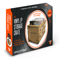 Tarvike: Puinen vinyyliloota / LP Storage Crate (x60 12")