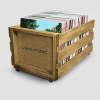 Tarvike: Puinen vinyyliloota / LP Storage Crate (x60 12")
