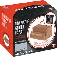 Tarvike: NYT SOI -puinen teline vinyylille / 'NOW PLAYING' Wooden Stand