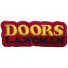 Doors : La woman text logo on red