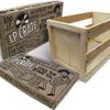 Tarvike : Puinen vinyylilaari / Wooden vinyl crate