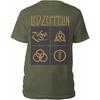 Led Zeppelin : Gold Symbols & Black Squares