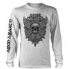 Amon Amarth : Grey skull (white)