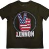 Lennon, John : Peace fingers us flag