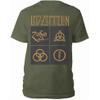 Led Zeppelin : Gold symbols in black square