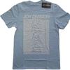 Joy Division : Unknown pleasures white on blue