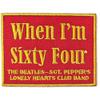 Beatles : When i'm sixty four